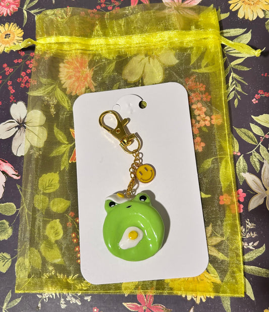 Egg Frog Keychain