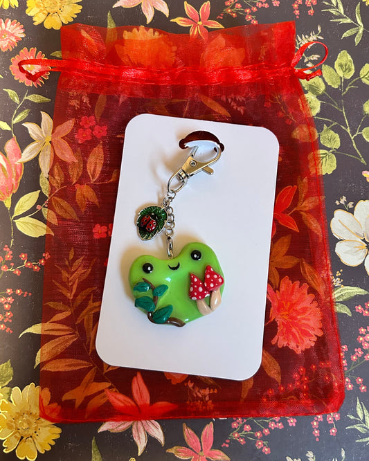 Mushroom Frog Keychain/Purse Charm