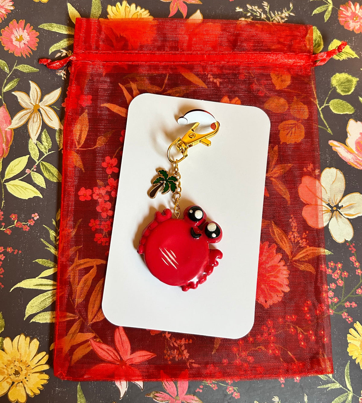 Crab Keychain/Purse Charm